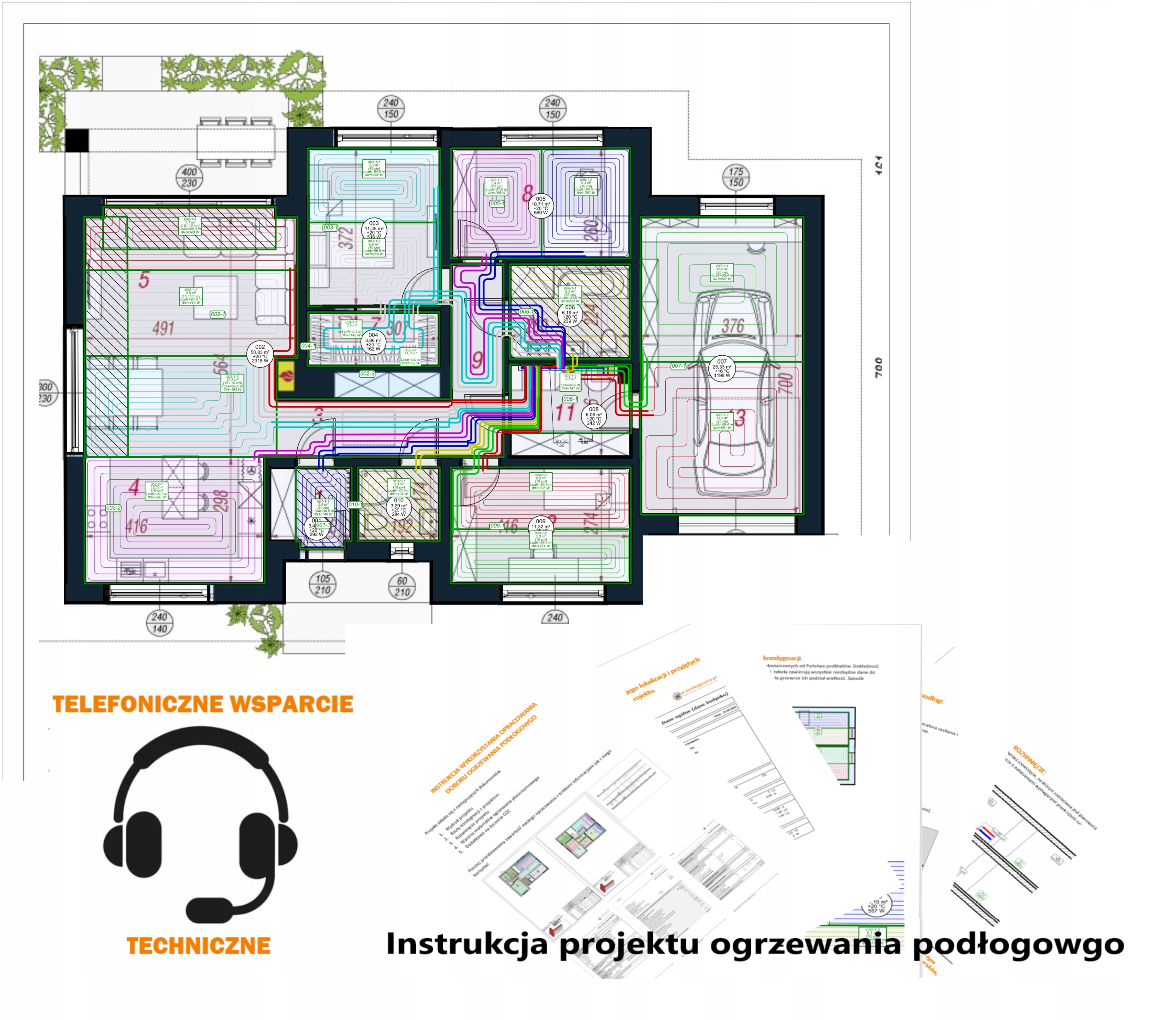 Návrh podlahového vykurovania Technická podpora